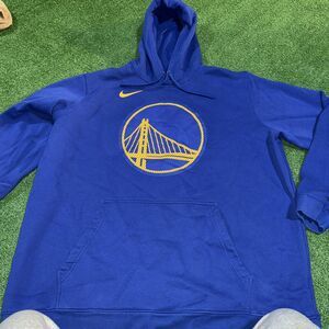 Nike Golden State Warriors Blue NBA Club Fleece Hoodie Mens Sz 3XL
